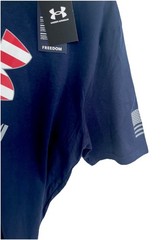 Under Armour Freedom Loose T-Shirt Athletic UA Gym US Flag Mens Sz L Patriot Run