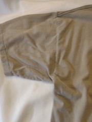 Vintage Quiksilver Khaki Short-Sleeve Tee w/ Sm. Logo Front / Lg. Logo Back – XL