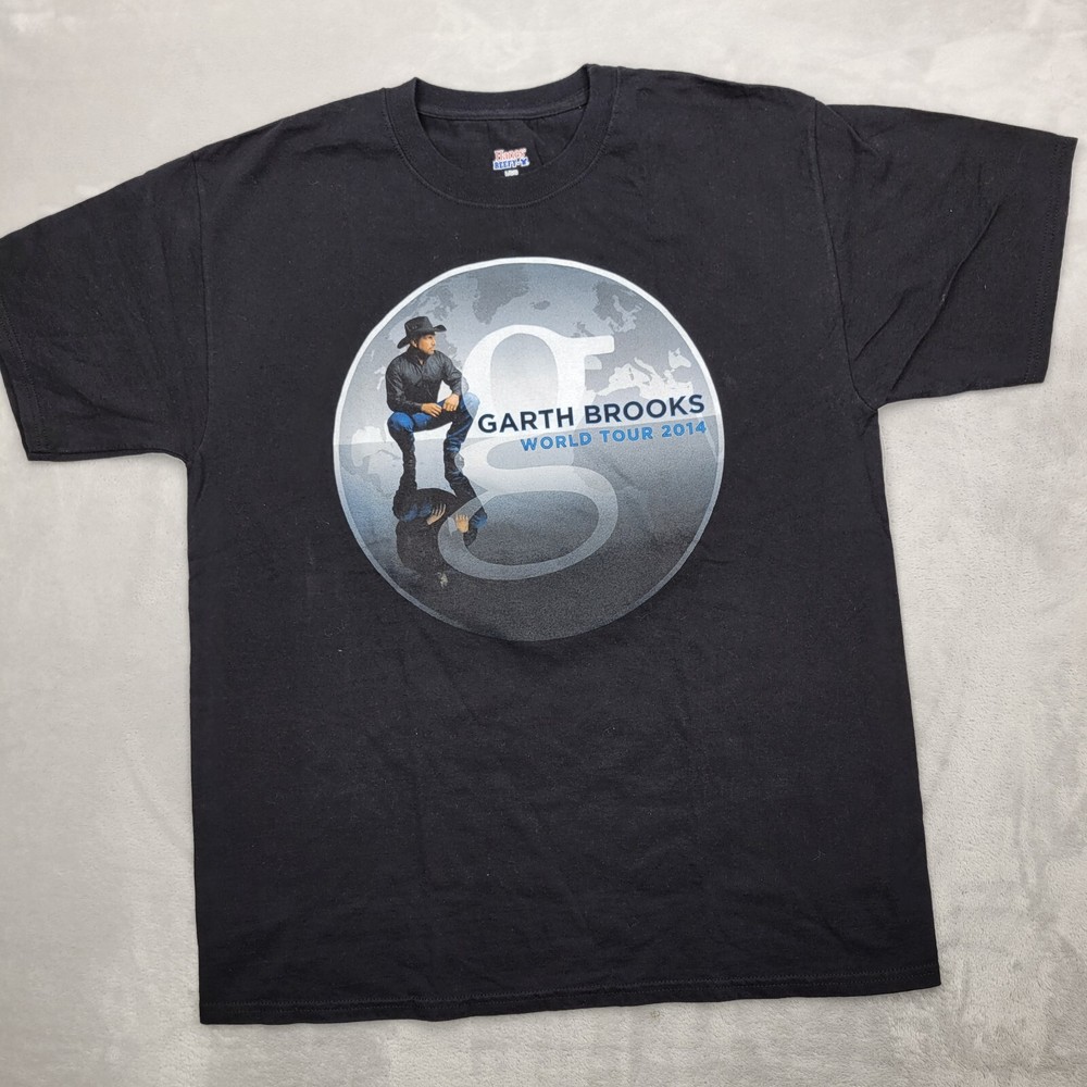 Garth Brooks Shirt Men Large Country Music Concert World Tour Rodeo Merch Adult