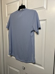 Kenneth Cole Active Short Sleeve Crew Neck T-Shirt Size M Medium Light Blue Mens