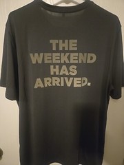 Chubbies T-Shirt Grey The Weekend Has Arrived Short Sleeve Mens XL