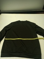 Mens Polyester Cooling Performance Long Sleeve Heavy T Shirt Black XL