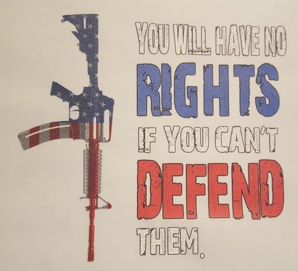 OUTFITTERS U WILL HAVE NO RIGHTS IF U CAN’T DEFEND THEM. #001 POCKET SHIRT
