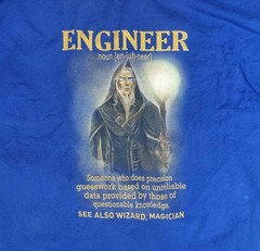 Vintage Blue Wizard Screen Print T Shirt Men’s XXL Short Sleeve Hanes