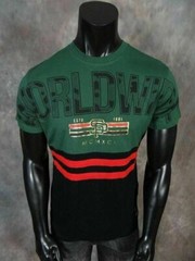 Mens Southpole T-Shirt Worldwide Camo Logo Metallic Foil Prints Blue Grey Green
