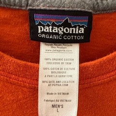 Patagonia Bright Orange 100% Organic Cotton Short Sleeve Tee