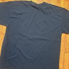 Sean John Graphic T-Shirt Navy Blue Abstract Print Short Sleeve Size XXL