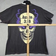 WWE WWF Wrestling Stone Cold Steve Austin Shirt Mens Large GRAY 3:16 Skull NWT B