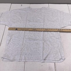 Hanes Shirt Mens 2XL Gray Crewneck Tagless Tee 4 Pack Cotton Blend Basic