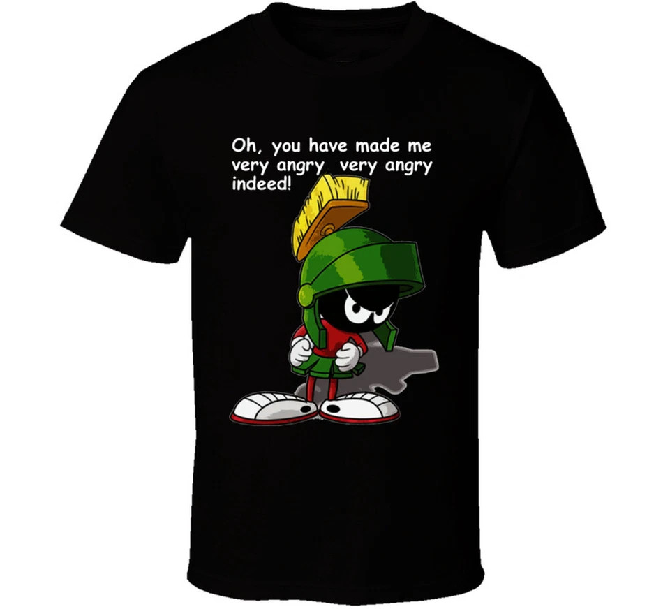 NEW Looney Tunes Marvin The Martian Cartoon Graphic T-Shirt Size S-5XL BH1716