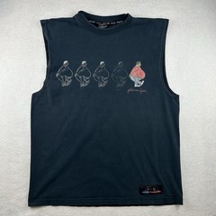 VTG Platinum FUBU Fat Albert T-Shirt Mens XL Sleeveless Retro Y2K Cut Off