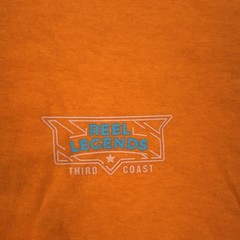 Reel Legends Shirt Mens Medium Orange Wailers Fishing Graphic Tee Tagless