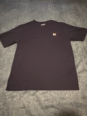 Carhartt Men’s Black Loose Fit Pocket T-Shirt Crew Neck Short Sleeve L Tall