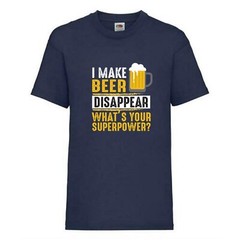 Beer Super Power What’s Yours Novelty T Shirt Various Colours And Sizes