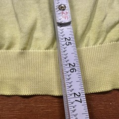 Armani Long Sleeve T Shirt Mens L Yellow Ombre Acid Wash Thin Luxury Designer