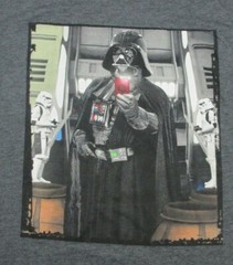 Star Wars Darth Vader T-Shirt Stormtroopers Empire Black Selfie Size XL Tee
