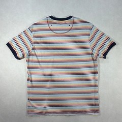 Jantzen Mens XL Ringer T-Shirt Multicolor Striped Cotton Short Sleeve Retro Tee