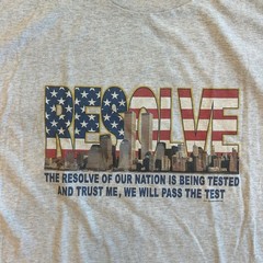 Vintage Fruit of the Loom Best Resolve USA Political Tribute T Shirt Adult XL