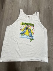 Riot Fest Chicago IL XL Parrot White Tank Top