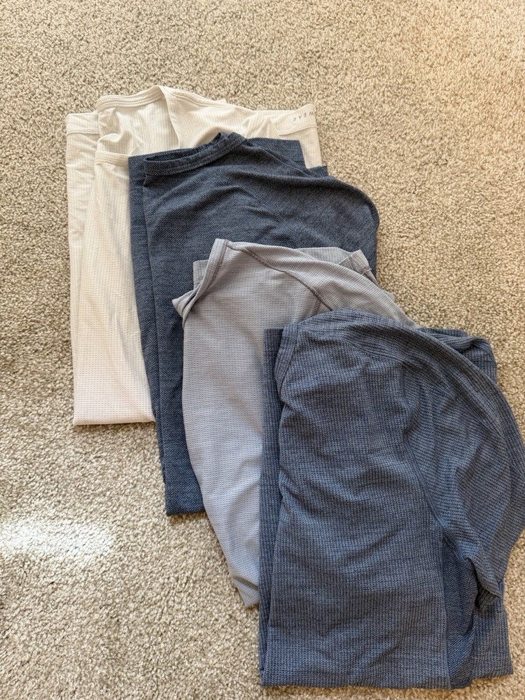 Mack Weldon Men’s S Polyester Short Sleeve Solid T-Shirt Lot of 4 Multicolor