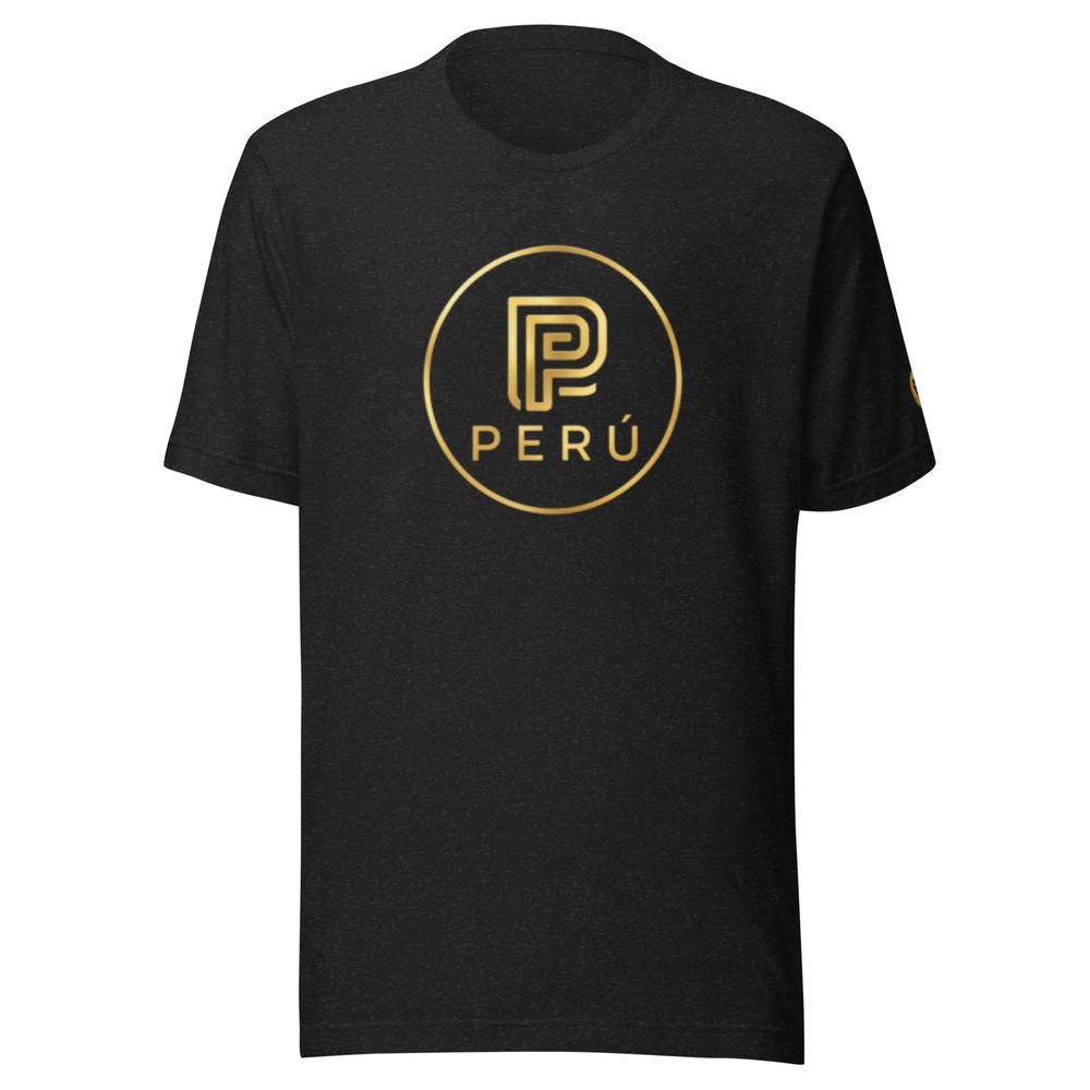 Peru Gold Logo Premium Organic Cotton Unisex Tee | BUSENETA