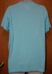 Mens Aqua Heather Alfani Short Sleeve Crew Neck Tee Shirt Size Large NWT NEW