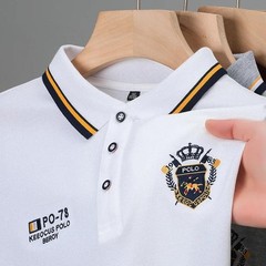 Nueva Camisa Polo Bordada De Manga Corta Para Hombre, Informal De Negocios