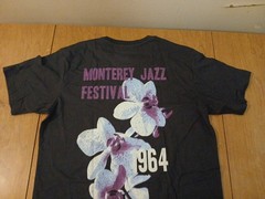 RARE Thelonious Monk 1964 Monterey Jazz Festival Black Tshirt Medium Tall
