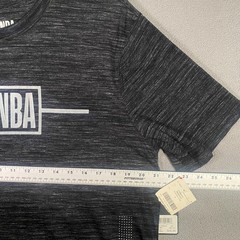 NBA Basketball Shirt Adult Large Gray Mens L Gray Crew Neck Tee NWT