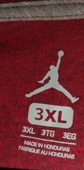Jordan: For Retro 1 HI OG Fusion/ Printed Logo T-Shirt Size 3XL NWT Vintage