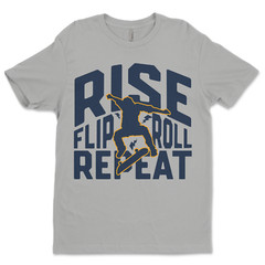 Custom T-Shirt Rise flip roll Dtf Print On Next Level T-Shirt unisex Soft Cotton