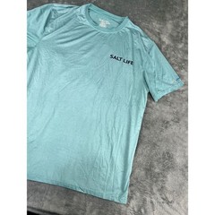 Men’s Salt Life teal green SLX XL Long-Sleeve Performance Tee Excellent