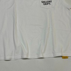 Gallery Dept Augi Sleeveless Tee White Mens Large Pocket Logo NWT