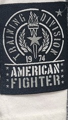 Buckle AMERICAN FIGHTER Men’s Size XL Blue White Black T-shirt