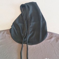 Neleus Hooded Shirt Mens Large Gray Short Sleeve Gym Workout Training Running