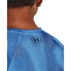 Under Armour Mens 2.0 Lino Print Tech Short Sleeve T-Shirt Blizzard Varsity Blue