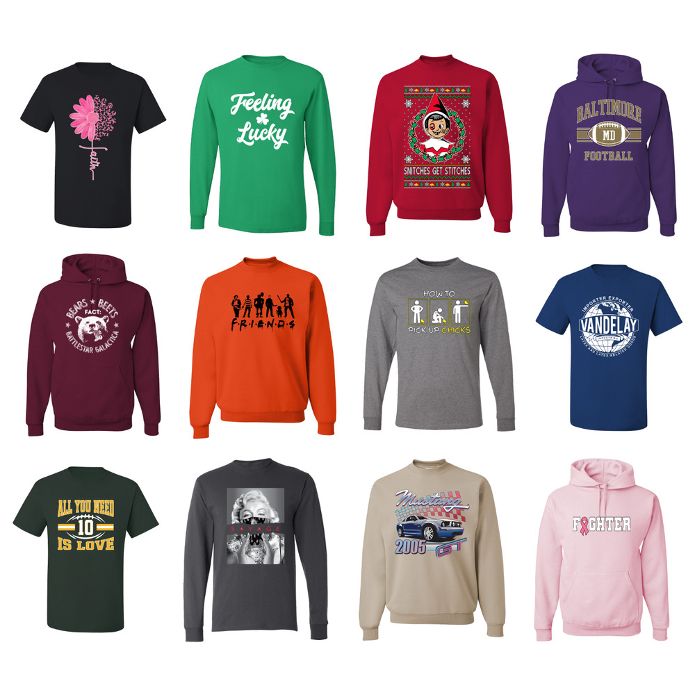Wholesale Apparel Lot 25 Pcs Ford, Xmas, Hoodies, Shirts, Kids-5X Bulk