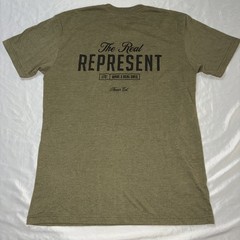 Represent The Real Green Nate Diaz Double Printed T shirt Tee Mens Size M
