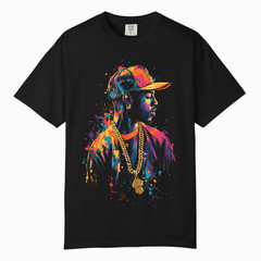 Urban Neon Street Art Graphic Tee, Comfort Colors T Shirt, Unisex Streetwear Tee