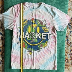 Market Shirt Mens Small White Red Tie Dye Graphic Streetwear Tee World Pakistan