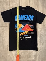 Ara The Rat Armenia T-Shirt Mens S Black Retro 80s Geometric Vaporwave Graphic