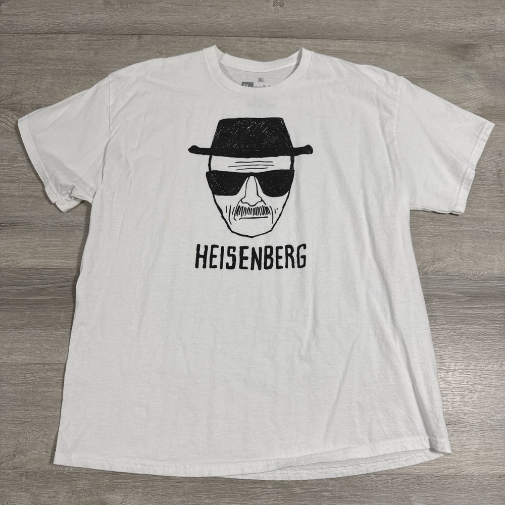 Breaking Bad Heisenberg Shirt Men’s White Walter White Tee XL