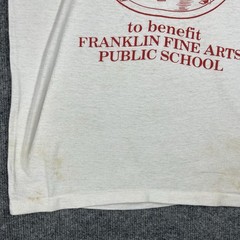VINTAGE 80s Franklin Fine Arts School Chicago T Shirt Men M McDonalds Rockabilly