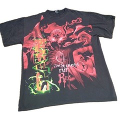1997 Spawn The Streets Run Red Comic T shirt Mens X-Large black