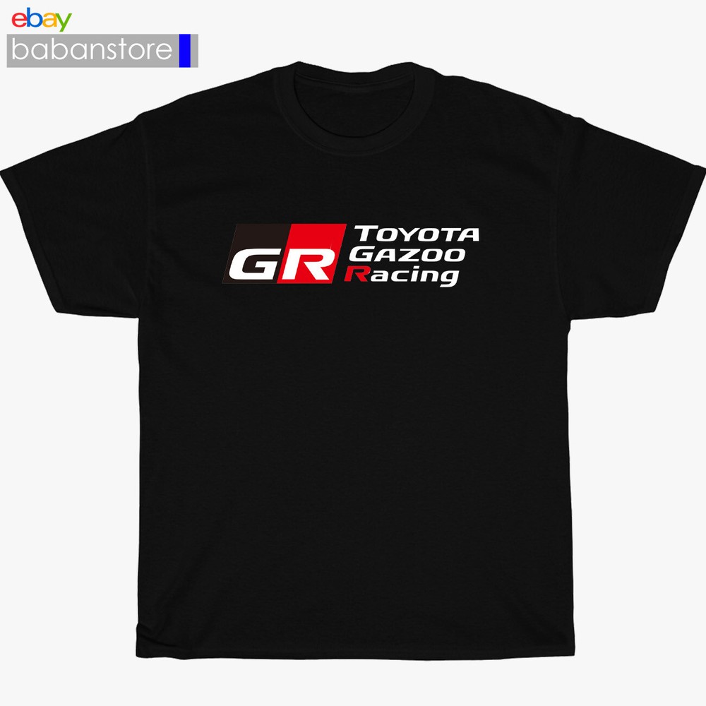 New Toyota Gazoo Racing Logo Black/White/Grey/Navy T-Shirt Size S-5XL