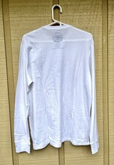 Red Hot Chili Peppers Logo Graphic T-shirt L White Long Sleeve Music Soft Fade
