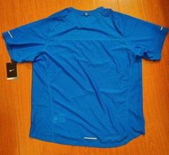 Mens Nike Dri-Fit UV Miler Reflective Running Shirt sz.XL Blue NWT Breathable