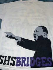 Vintage Fruit On The Loom Y2K Martin Luther King Double Print T Shirt