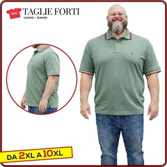 men’s short sleeve cotton polo shirt with collar PLUS SIZES from 2xl to 10xl
