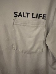 Salt Life long sleeve pocket tee size small. 88/12 poly/spandex. EUC.